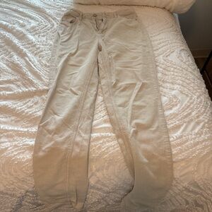 Women's Cream Corduroy Jeans